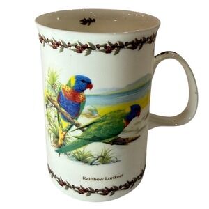 Grandma Core Cottagecore Bird Coffee Mug Rainbow Lorikeet Nature coffee cup